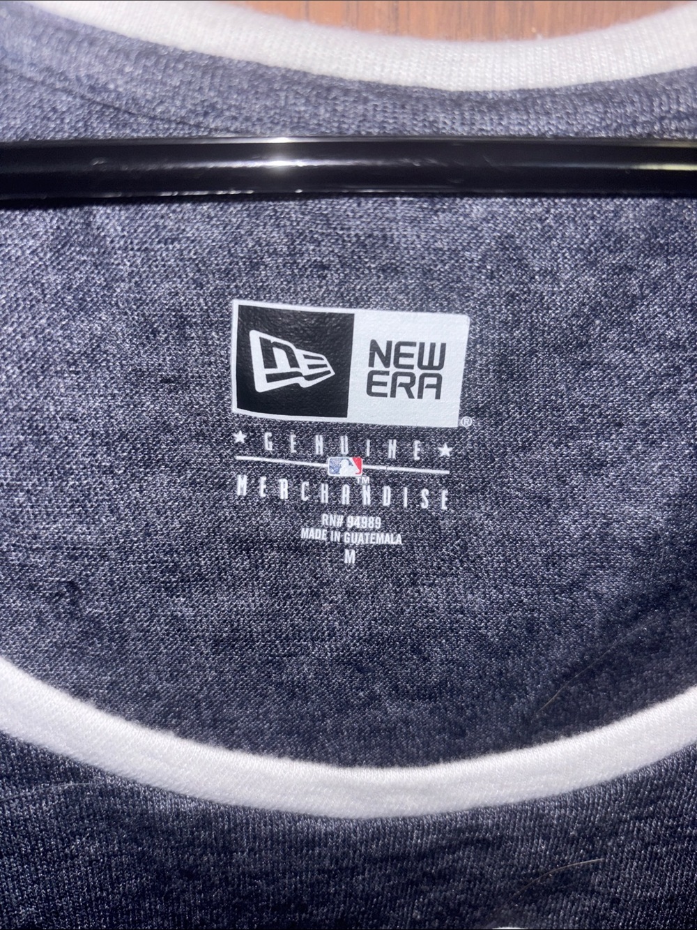 New Era Twins Raglan Long Sleeve Tee - Red, Gray, White - Picture 2 of 7